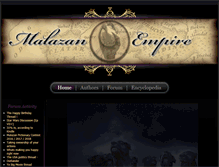 Tablet Screenshot of malazanempire.com